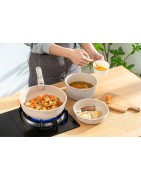 BOREINE - Batterie de Cuisine Induction - Set de Poêles et Casseroles Tous Feux - Antiadhésif