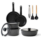 BOREINE-Batterie de Cuisine-Basic 14 Pce Noir BOREINE