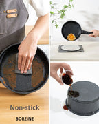 BOREINE-Batterie de Cuisine-Basic 14 Pce Noir BOREINE