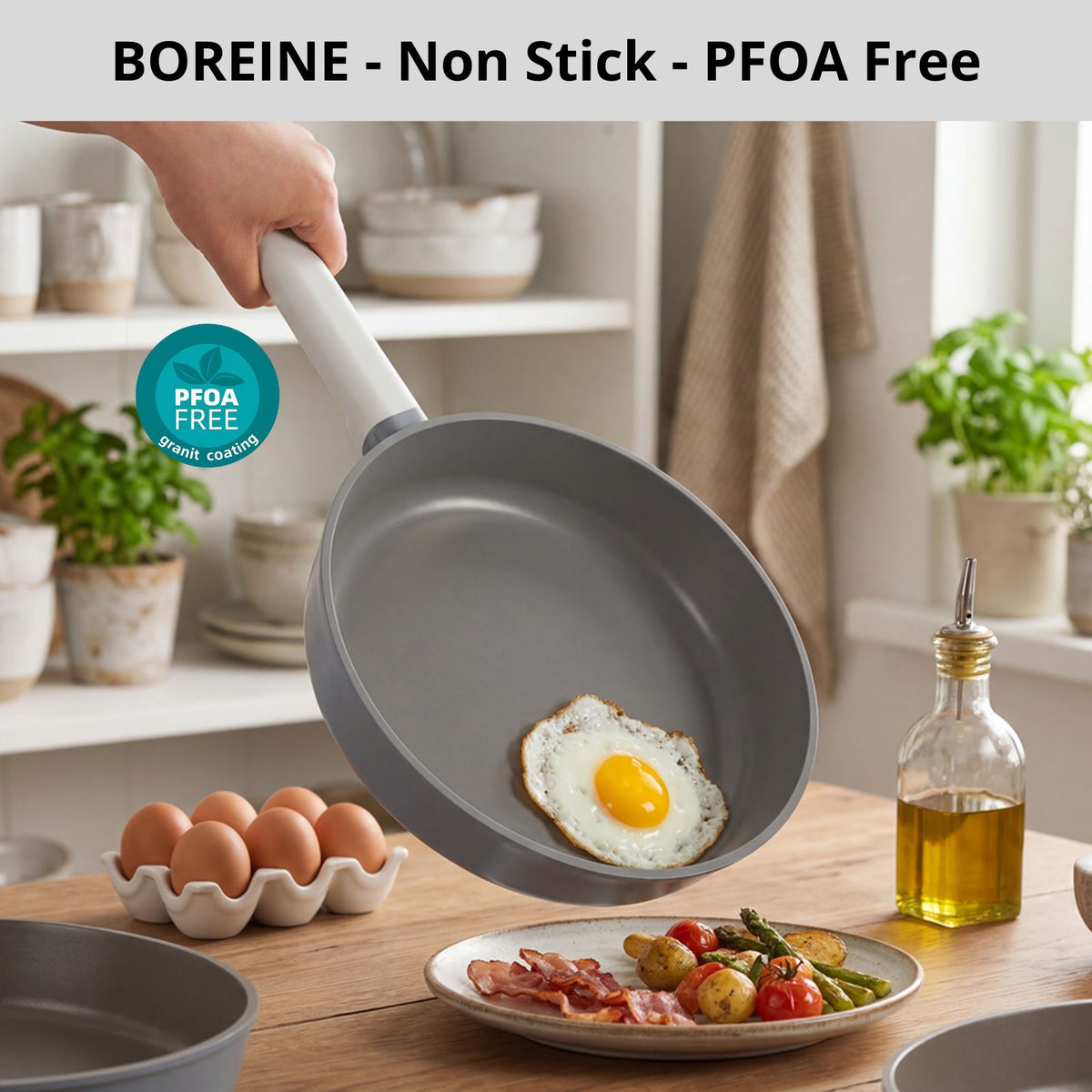 BOREINE-Batterie de Cuisine-Classic 5 Pce Brouillard BOREINE