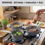 BOREINE-Batterie de Cuisine-Classic 5 Pce Brouillard BOREINE