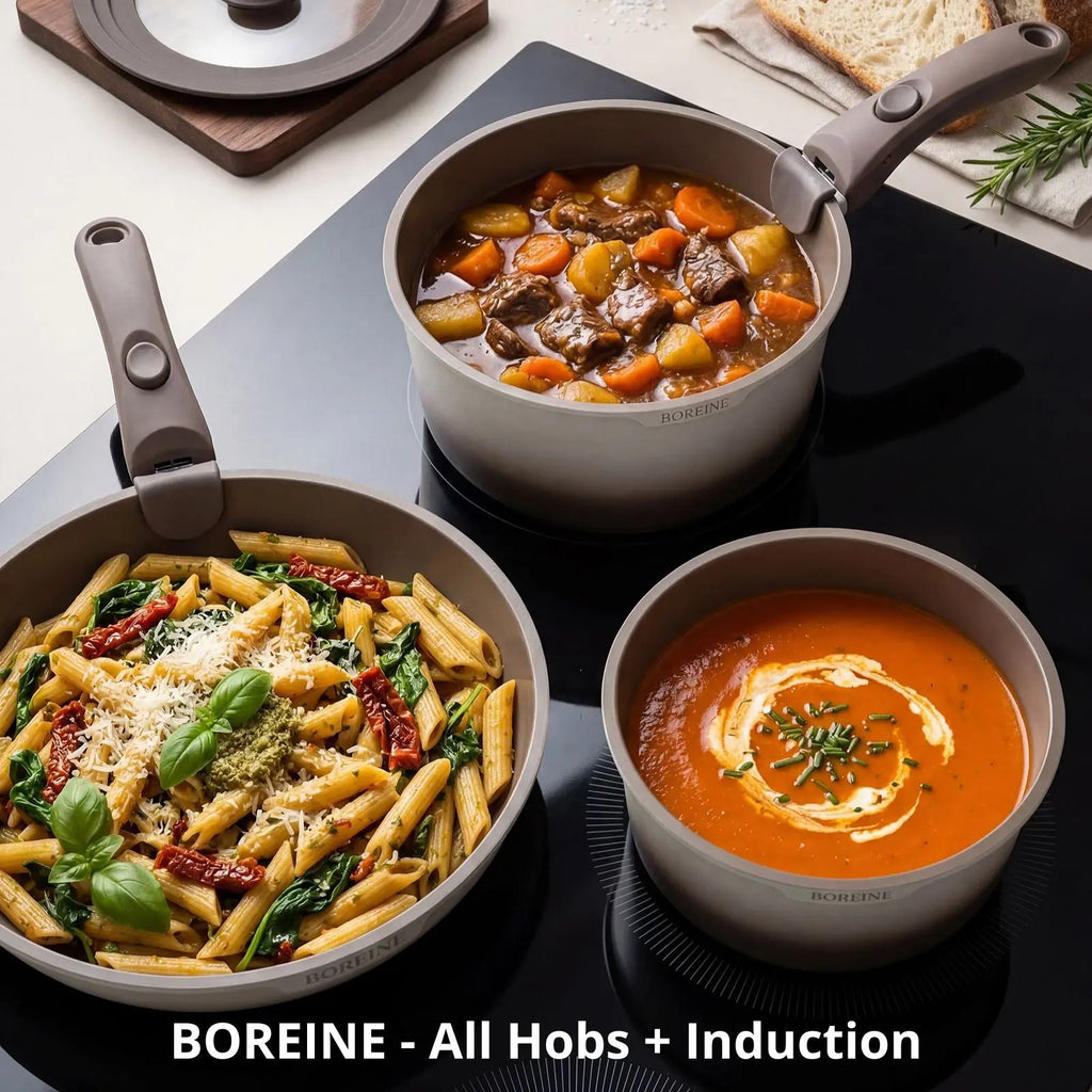 BOREINE-Batterie de Cuisine-Atelier 7 Pce Café Latte BOREINE