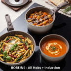 BOREINE-Batterie de Cuisine-Atelier 7 Pce Café Latte BOREINE