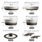 BOREINE-Batterie de Cuisine-Atelier 7 Pce Café Latte BOREINE